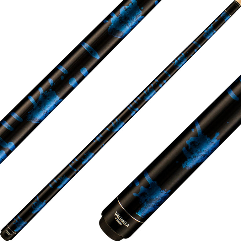 Valhalla VA211 Cue - Blue and Black Marble Paint