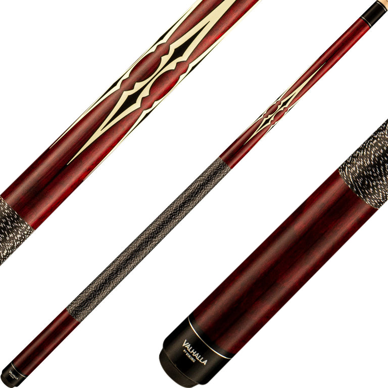 Valhalla VA232 Cue - Maroon with 5 Points