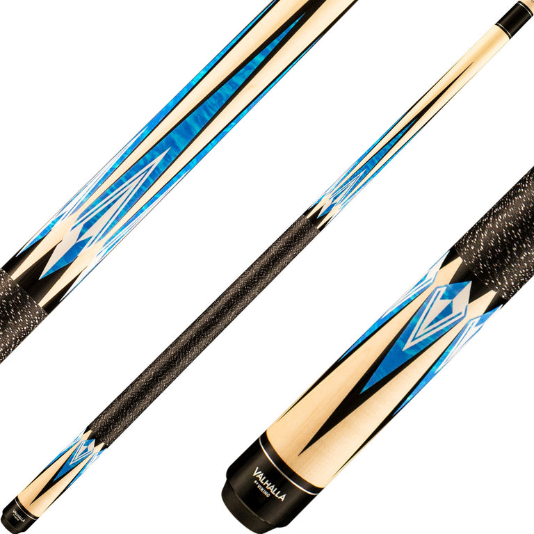 Valhalla VA471 Cue - Natural with Blue Wave Points