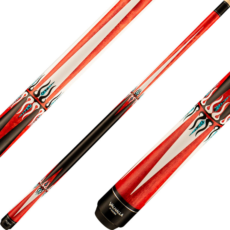 Valhalla VA601 Cue - Red and White Reverse Points