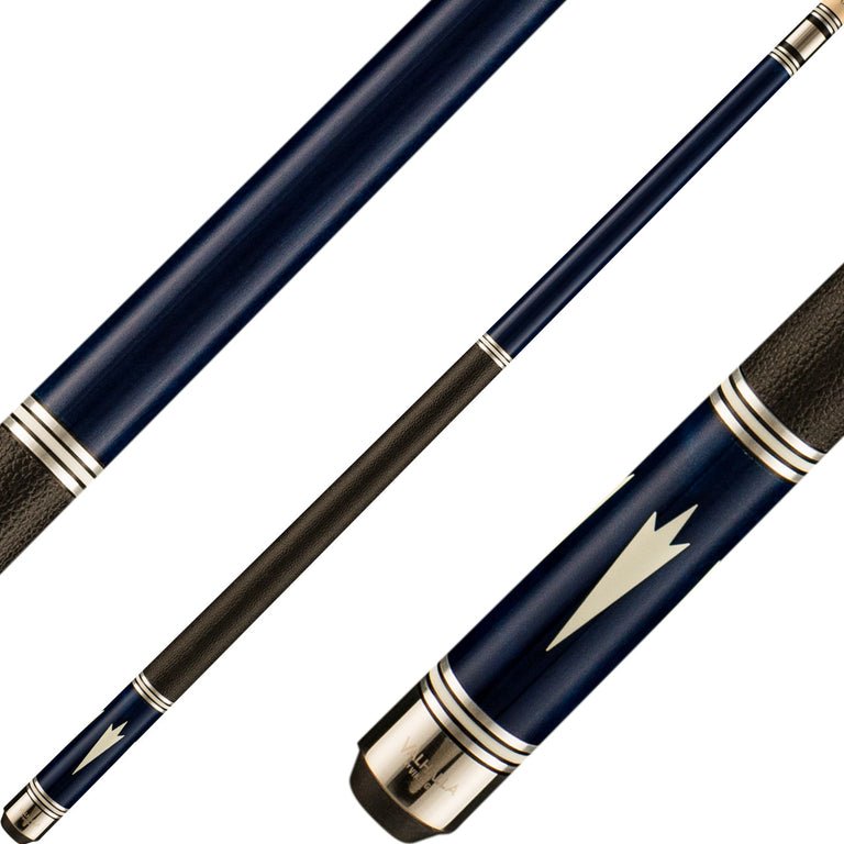 Valhalla VA903 Cue - Blue with Floating Spear Point