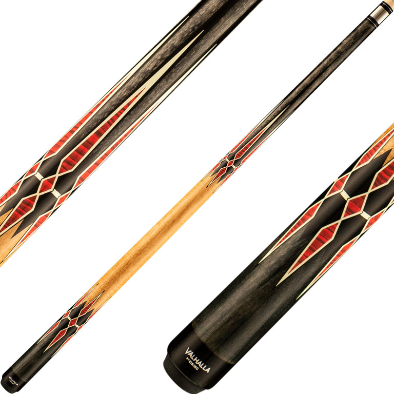 Valhalla VA941 Cue - Grey Stain with Red Points