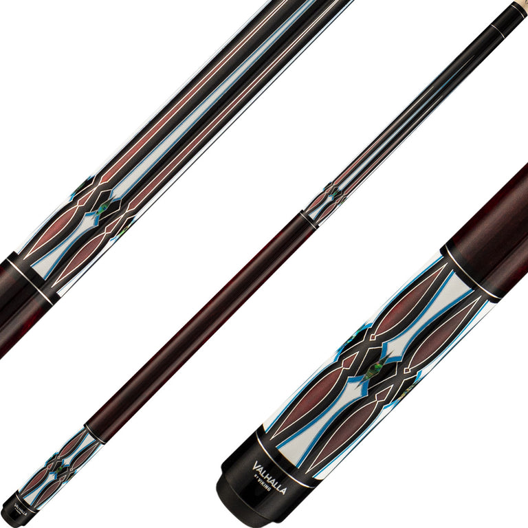 Valhalla VA786 Cue - Black with Blue and White HD Graphic Points