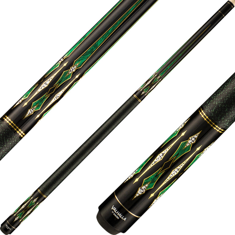 Valhalla VA872 Cue - Black with 6 Green HD Graphic Points