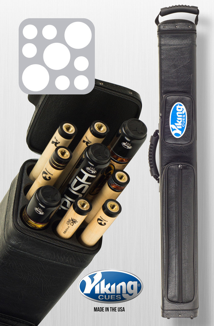 Viking Pro 3x6 Hard Cue Case - Black
