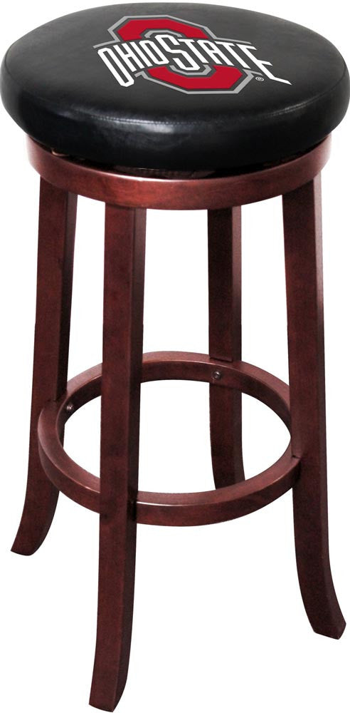 Ohio State University Wooden Bar Stool