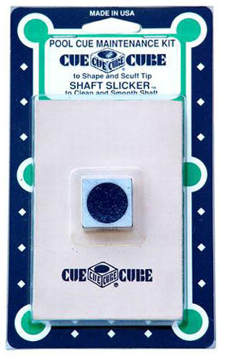 Cue Cube .418" Nickel with Shaft Slicker Combo - Silver