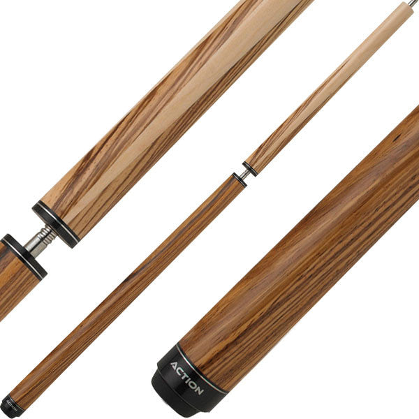 Action ACTBJZ Break/Jump Cue - Zebrawood