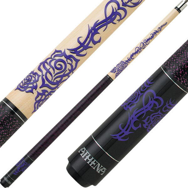 Athena ATH31 Cue - Purple Tribal Flower
