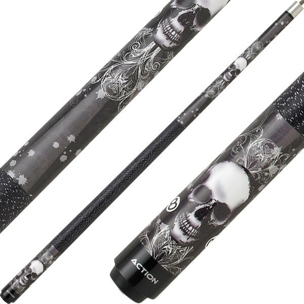 Eight Ball Mafia EBM02 Play Cue - Skull with 8 Balls