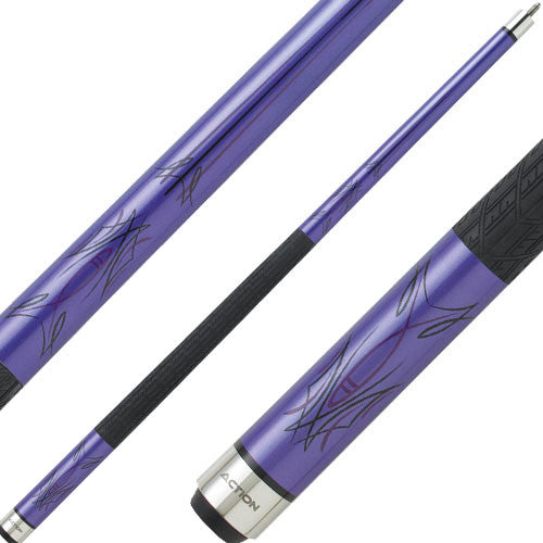 Action KRM02 Khrome Cue - Purple with Black Pinstripe