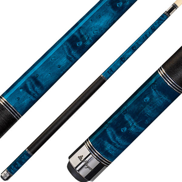 Players C955 Classic Series Pool Cue- Blue Stain