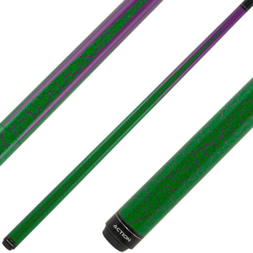 Action ACTBKH03 25oz Break Cue - Purple with Green Crackle