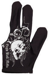 Eight Ball Mafia BGLEBM01 Tribal Skull Glove - Left Bridge Hand