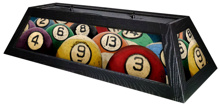 Rack Em Up Pool Table Light Black Stain
