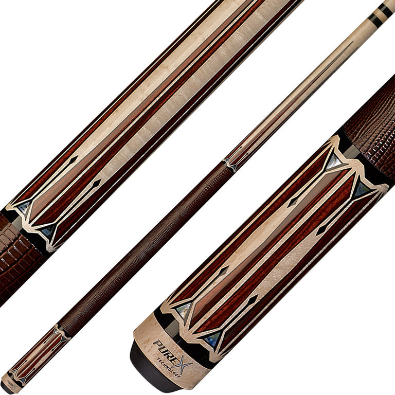 Pure X HXTE4 Cue - Birdseye with Cocobolo Points